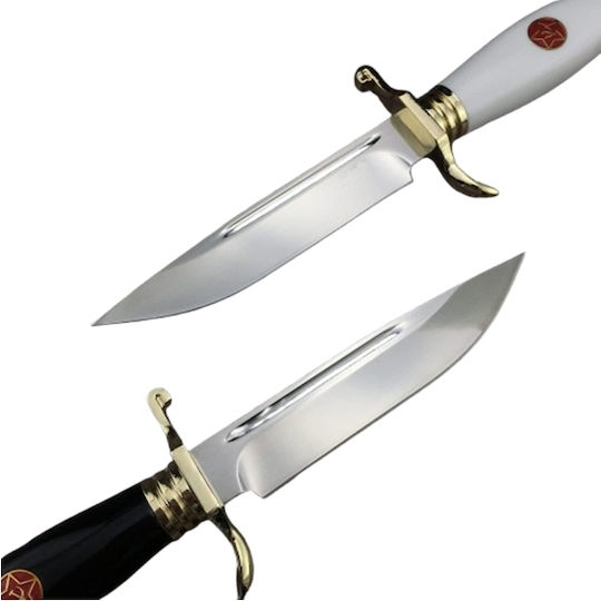 Hunting Knife Survival Beige in Sheath Set of 2pcs