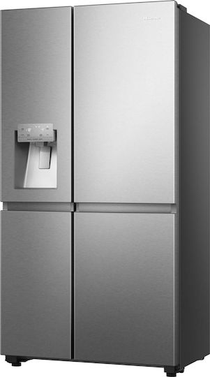Hisense Side-by-Side Kühlschrank 632Es NoFrost H179xB91xT73cm. Inox RS818N4TIE