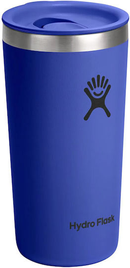 Hydro Flask All Around Stainless Steel Thermos Bottle 355ml Capri Blue with Handle