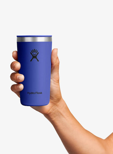Hydro Flask All Around Stainless Steel Thermos Bottle 355ml Capri Blue with Handle