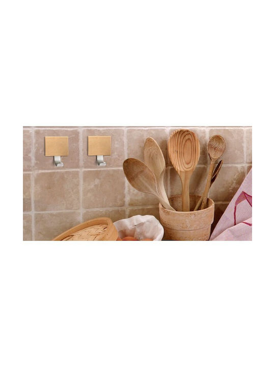 Inofix Κρεμάστρα Τοίχου από Χάλυβα και Ξύλο 45x51x22mm Μεταλλική Οξιά 4.5x2.2x5.1cm