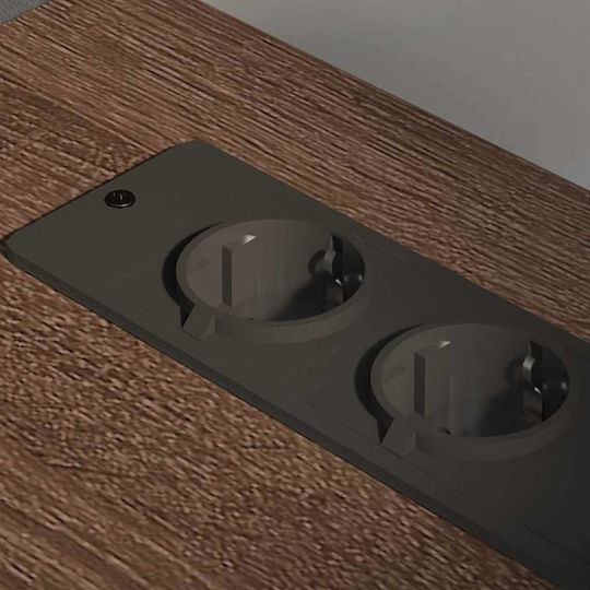 Cabinet De Birou Din Lemn Cu Roți Maro Stejar 76x41x72cm