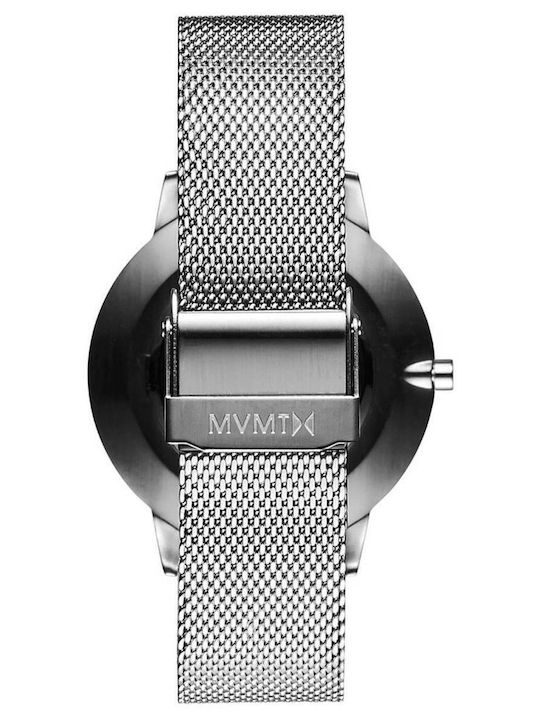 MVMT Herrenuhr 38mm Batterie mit Silber Metallarmband