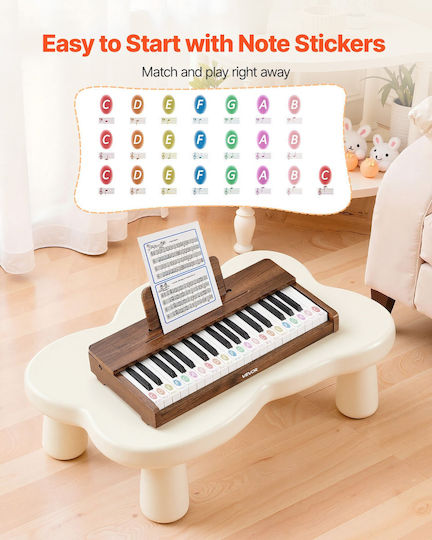 Vevor Wooden Piano for 3-10 Years
