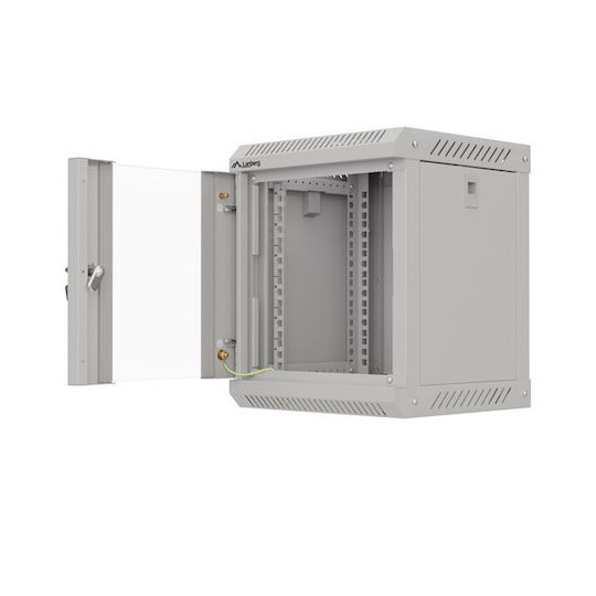 Lanberg Flat Pack Wall Mounted Rack Cabinet 6U Gray WF11-3306-10S