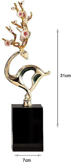 Χρυσό Διακοσμητικό Μαρμάρινη Βάση Gold Sculpture Decor