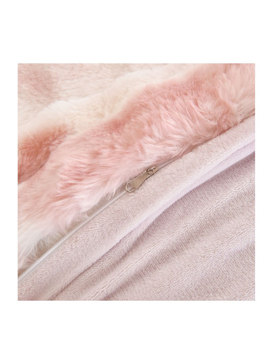 Mc Decor Duvet Cover Set Queen with 2 Pillowcases 220x240 Light Pink