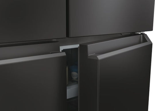 Haier Side-by-Side Kühlschrank 463Es NoFrost H181.8xB83.3xT65cm. Gray Cube 83 Series 3
