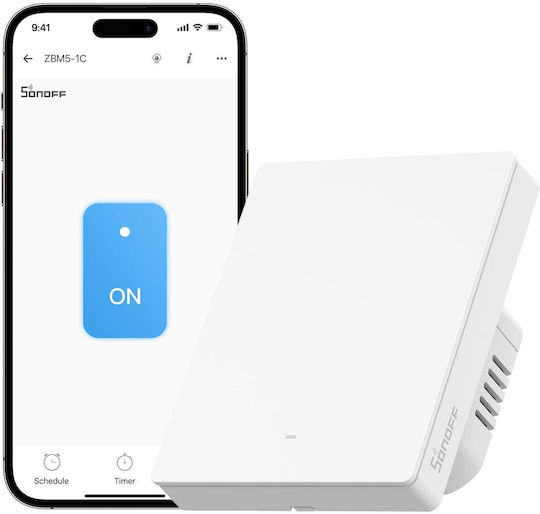 Sonoff Sonoff Elektrischer Wandtaster Berührungstaste Wi-Fi Zwei-Wege mit Weißem Rahmen