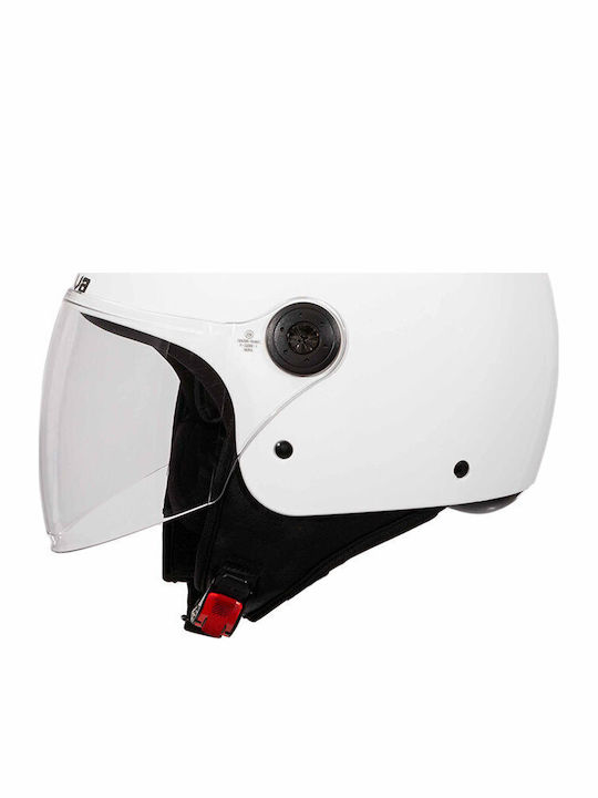 Nova Racing N229-V Guard White Κράνος Μηχανής Jet ECE 22.06 1050gr