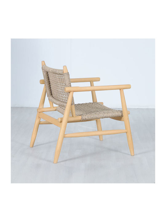 Armchair Brown 73.5x67x80cm