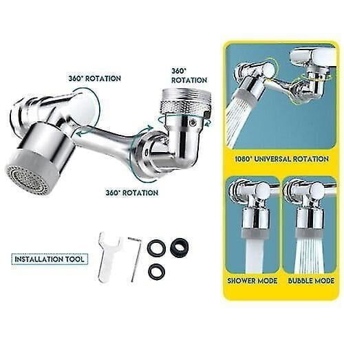 180ᵒ Flexible Splash Filter Faucet with Filter