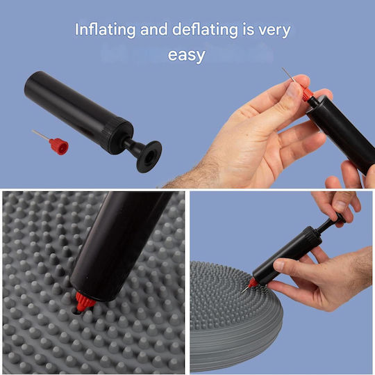 Everest Fitness Pernă De Echilibru Gri Cu Diametru 33cm