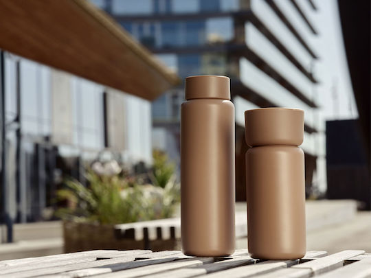 Zone Denmark Ποτήρι Θερμός Ανοξείδωτο 650ml Camel