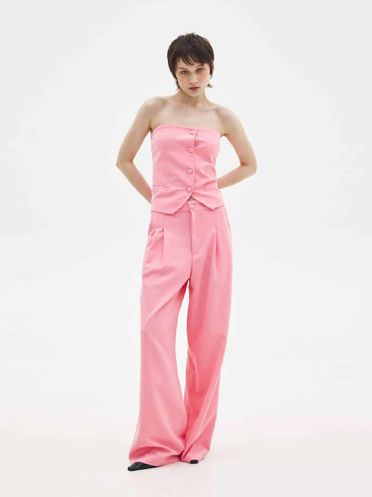 Γυναικεία Μπλούζα Strapless Pink