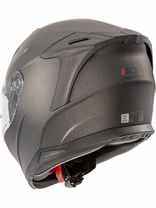 Nova Racing FF956 Urban Master Matt Titanium Motorcycle Helmet Full Face ECE 22.06 1550gr