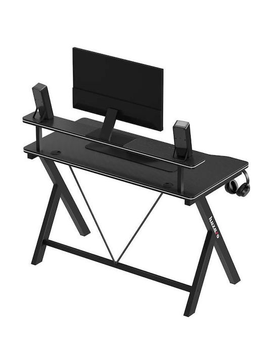Геймърско Бюро Hero 1.9 Дървено Черно 120x60см