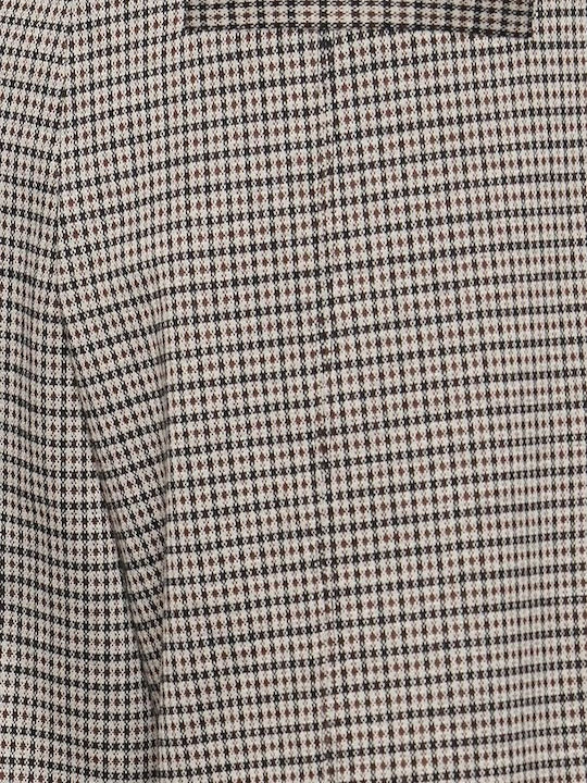 Dama Talie înaltă Tesatura Pantaloni Brown
