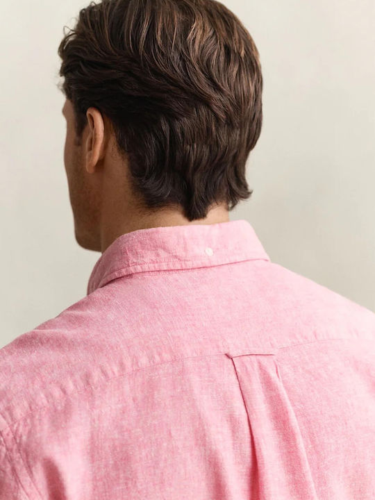 Gant Λινό Πουκάμισο Rose Pink