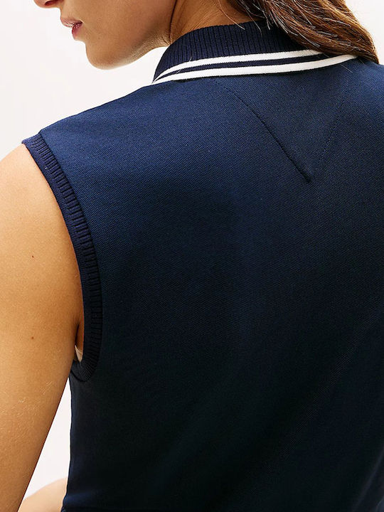 1985 Καλοκαιρινό Midi Σεμιζιέ Φόρεμα Dark Blue