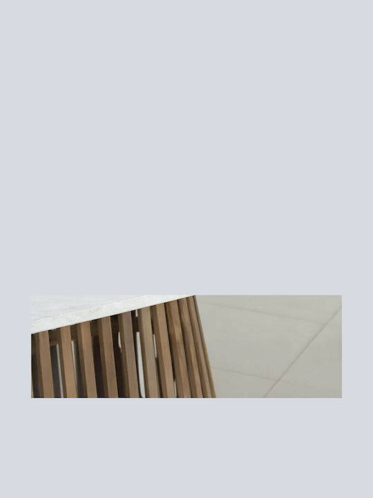 Siracusa Masă Bucătărie Alb 220x110x77.5buc