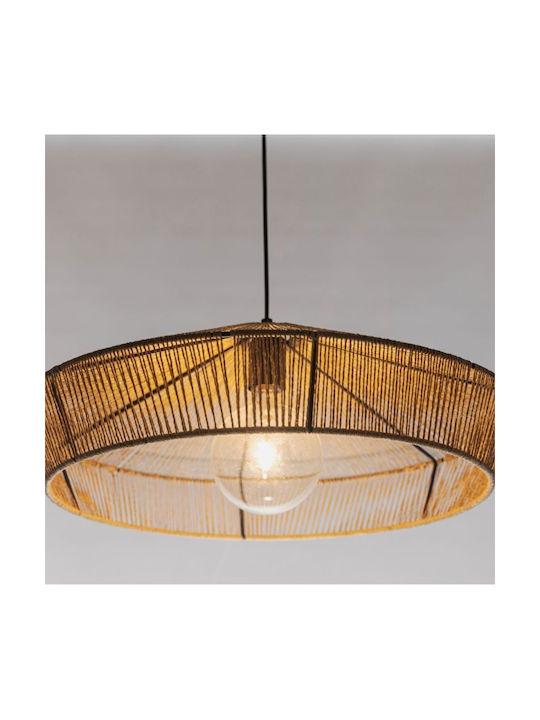 Pendant Light with Rope for Socket E27 55x55cm