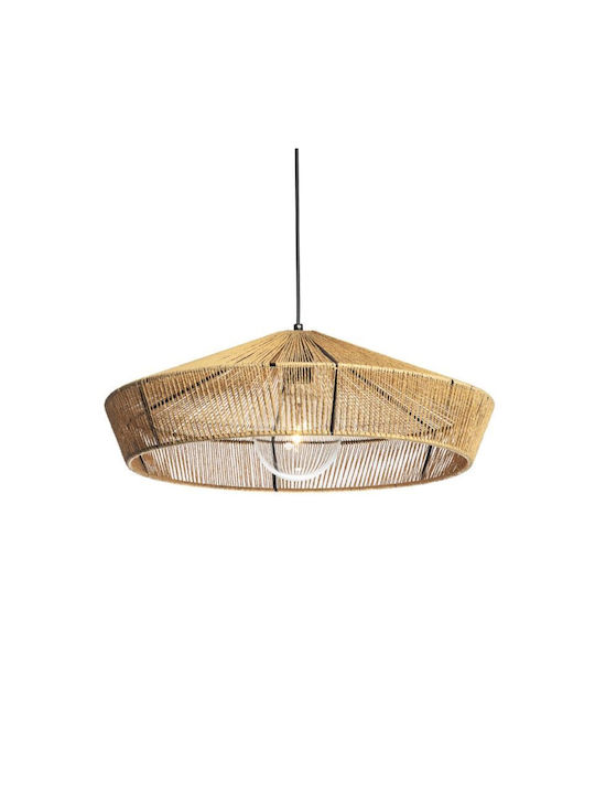 Pendant Light with Rope for Socket E27 55x55cm