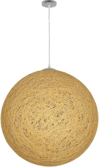 GloboStar Hängelampe Beige Boho mit Fassung E27 60x60x60cm.