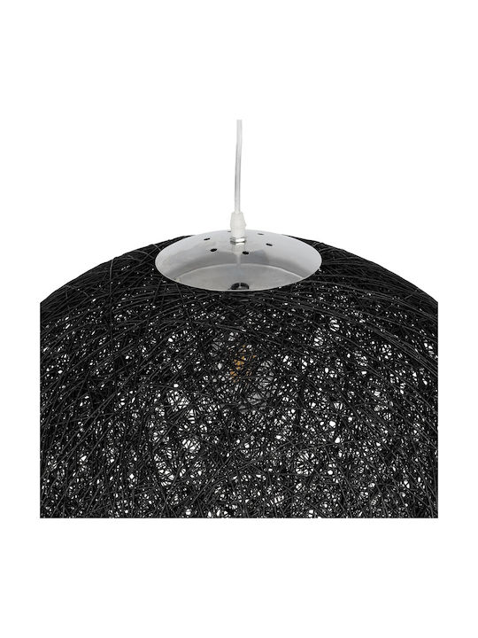 GloboStar Κρεμαστό Φωτιστικό Μαύρο Boho με Ντουί E27 60x60x60εκ.