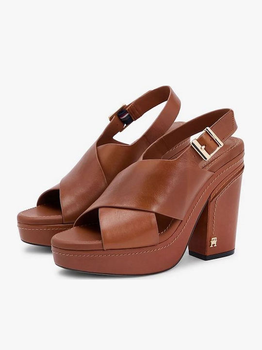 Leder Sandalen Bronze