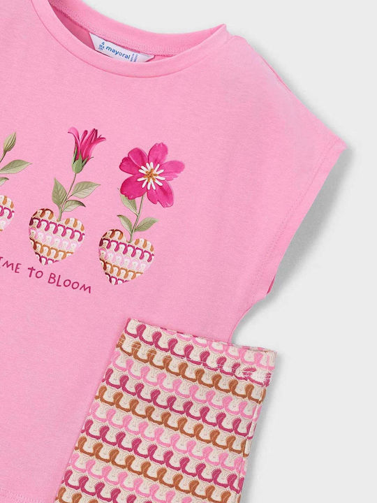 Set pentru copii cu colanți Vară 2buc Light Pink