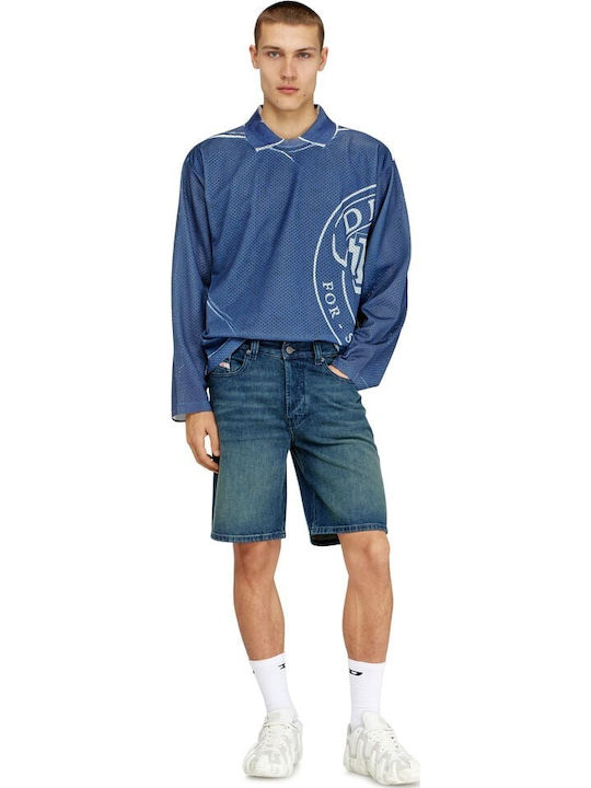 Diesel Regular-short Ανδρική Βερμούδα Τζιν Μπλε