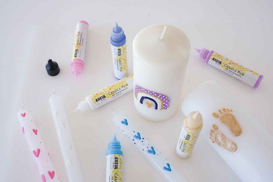Σετ Hello Baby Χρώματα-στυλό Διακόσμηση Κεριών Kreul Candle Pen 6 Τεμ
