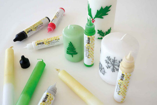 Σετ Winter Love Χρώματα-στυλό Διακόσμηση Κεριών Kreul Candle Pen 6 Τεμ
