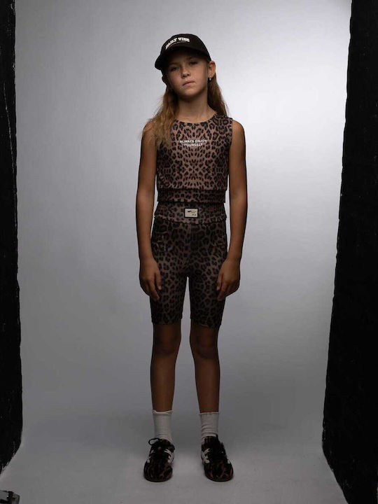 Kinder-Set mit Leggings Sommer 2Stück Braun