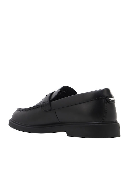 Δερμάτινα Ανδρικά Loafers σε Μαύρο Χρώμα