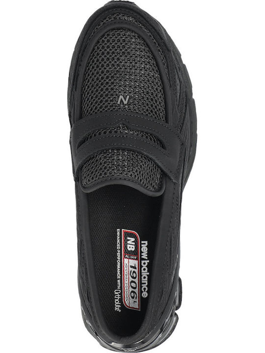 Men's Synthetic Leather Slip-Ons Black
