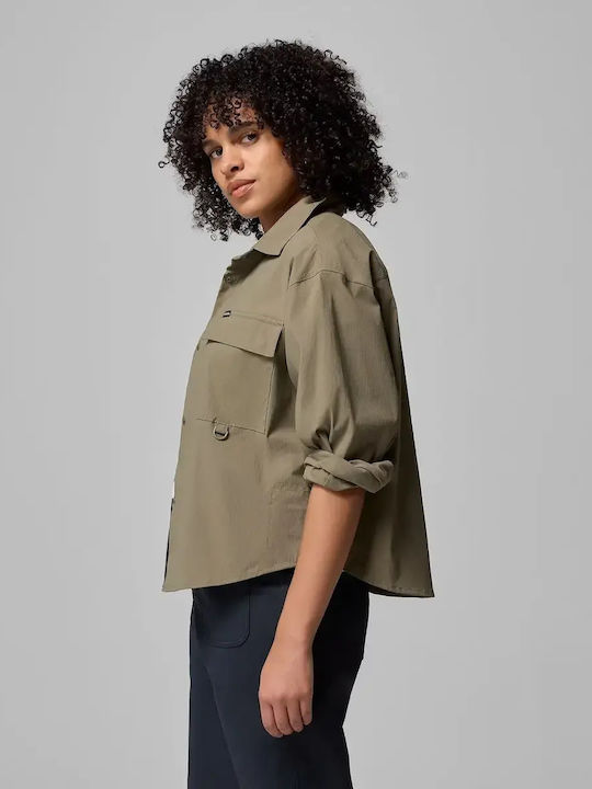 Women's Long Sleeve Shirt Stone Green