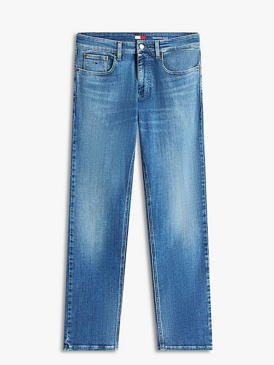 Scanton Men's Elastic Jeans Pants with Slim Fit Medium Denim