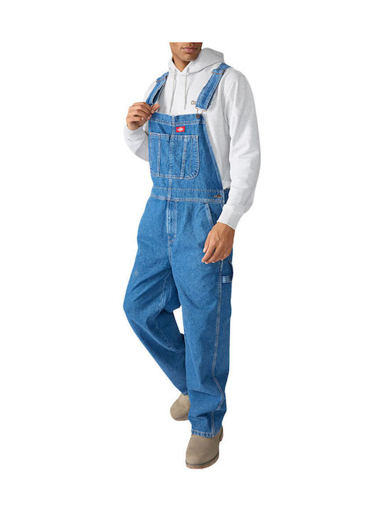 Classic Ανδρική Τζιν Σαλοπέτα με Loose Straight Εφαρμογή Classic Blue