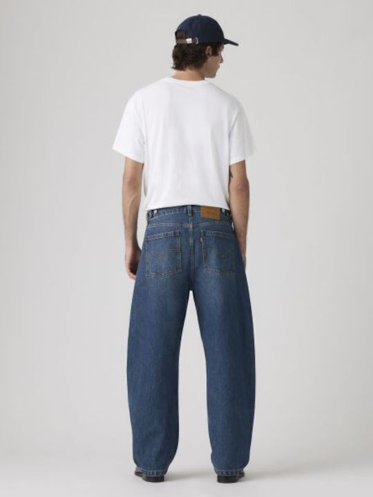 Dark Herren Jeanshose mit Relaxed Baggy Passform Dark Wash