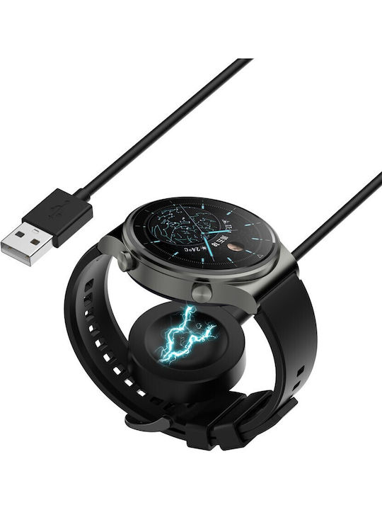 Premium Charging Cable Usb Type C Huawei Watch Gt 4 41mm 46mm Honor Watch 4 Pro 1m Black