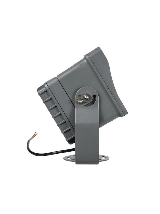 GloboStar Floodxena Outdoor Floor Lamp LED 24W with Blue Light IP65 Blue