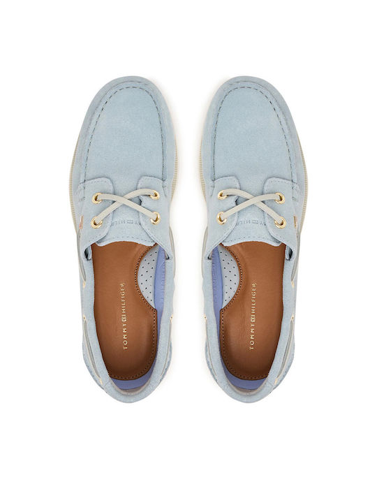 Men's Suede Boat Shoes Blue