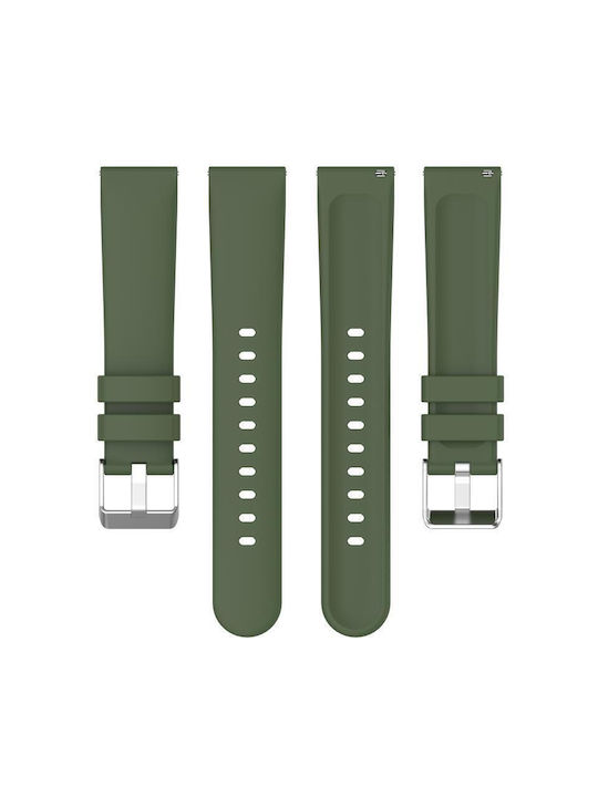 Garmin Forerunner 245 Music 20mm Smooth Solid Color Silicone Watch Band Ροζ