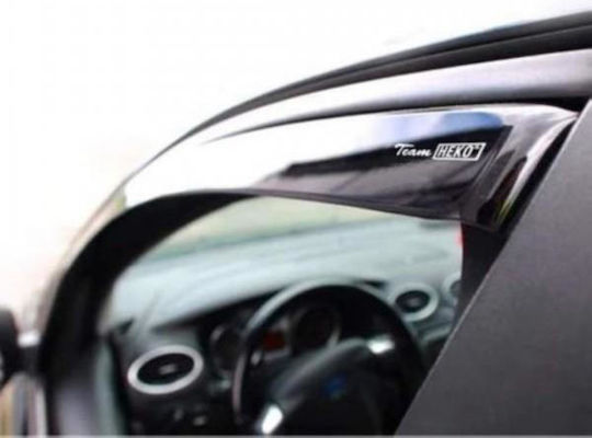 Heko Set of Windbreakers Front Car Dark Fime for Mitsubishi Colt 2023+ 2pcs