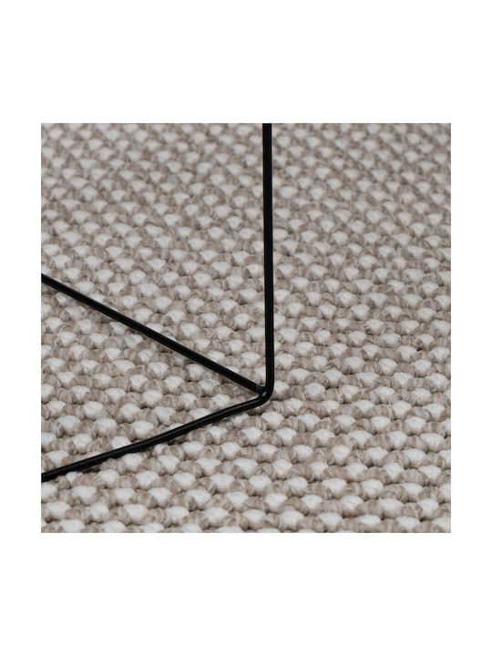 vidaXL Huarte Χαλί Ορθογώνιο Μπεζ 120x120cm