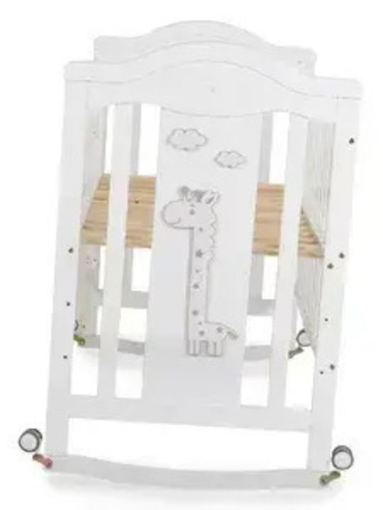 Cangaroo Βρεφική Κούνια Λευκή για Στρώμα 60x120cm