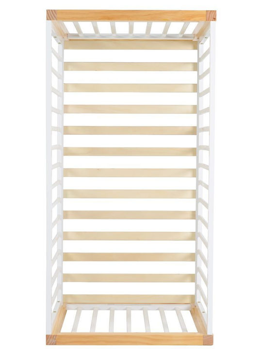 Cangaroo Pătuț Bebeluși Alb pentru Saltea 60x120cm