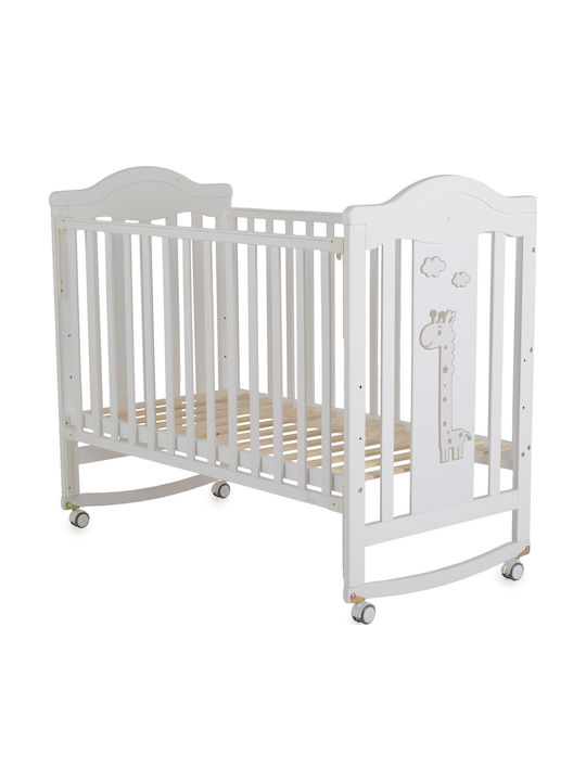 Cangaroo Babybett Weiß für Matratze 60x120cm